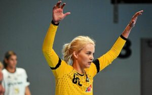 La spectaculaire gardienne Sandra Toft sera, avec le BBH, à la halle des sports de Quimper, dimanche, face à Chambray. (Nicolas Creach)